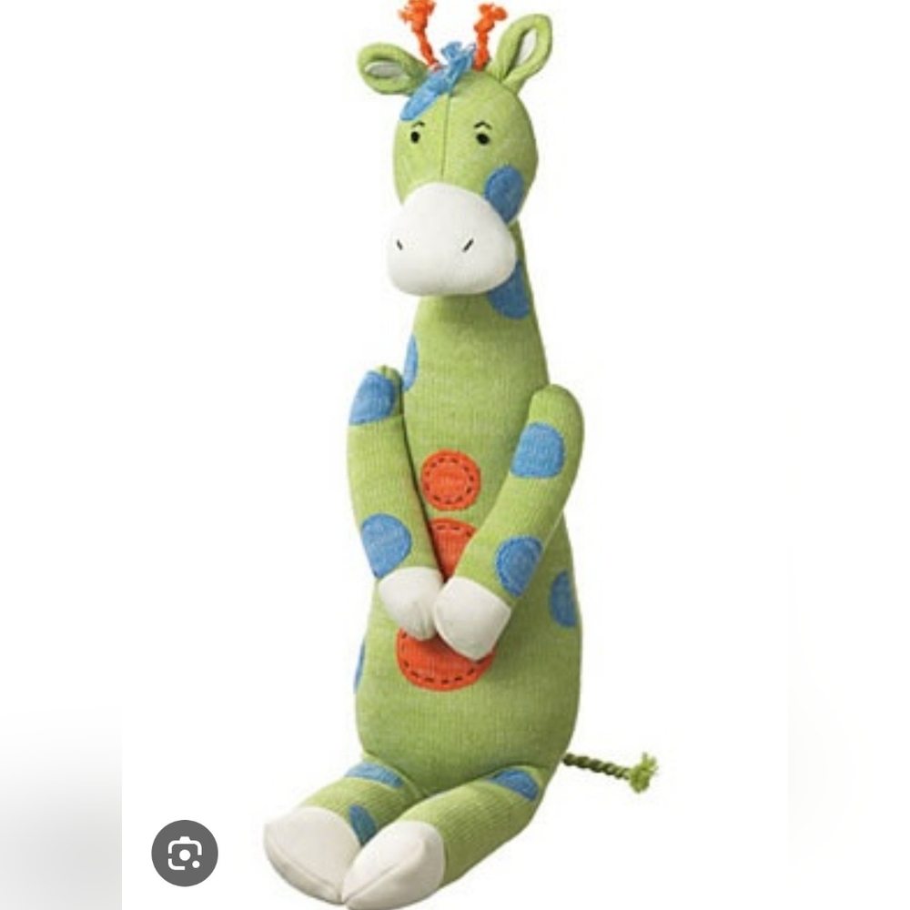 Like New Green and Blue Giraffe Plush Toy